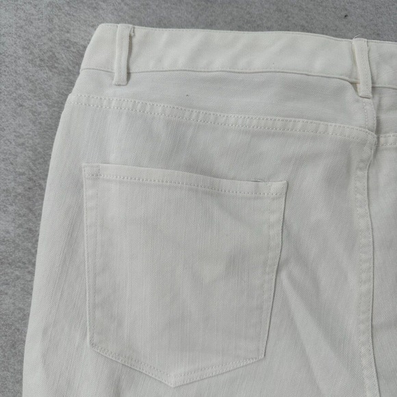 Coldwater Creek Jeans Womens 16 White Natural Fit Straight Leg Stretch Everyday - Picture 6 of 13